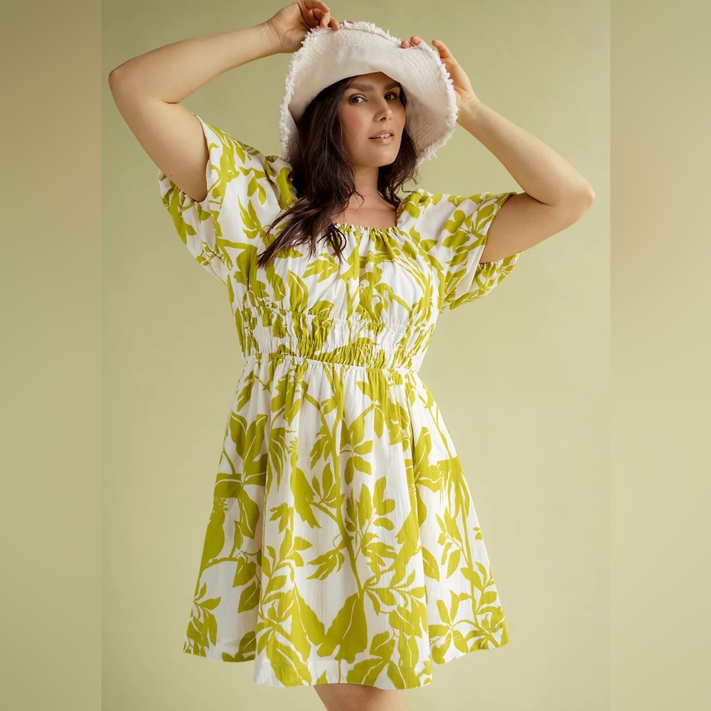 Maeve by Anthropologie Puff Sleeve Mini Dress 3x